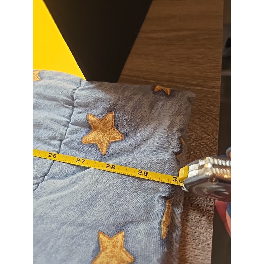 VTG Blue Jean Teddy "NIGHT NIGHT" Crib Comforter Standard Size Exc Condition! - Picture 4 of 5